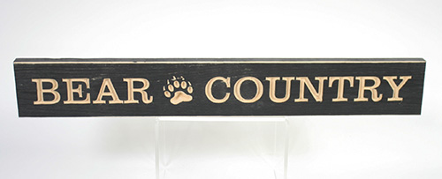 10124 BEAR COUNTRY Sign