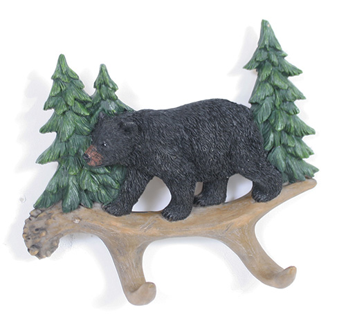 15435 Bear Plaque with Hooks