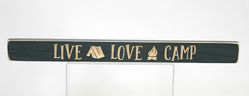 10550 Live Love Camp Wood Sign