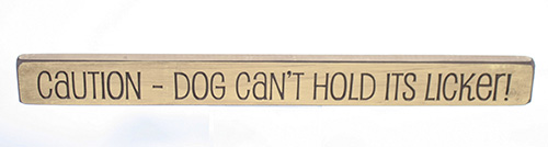 10557 Wood Dog Sign