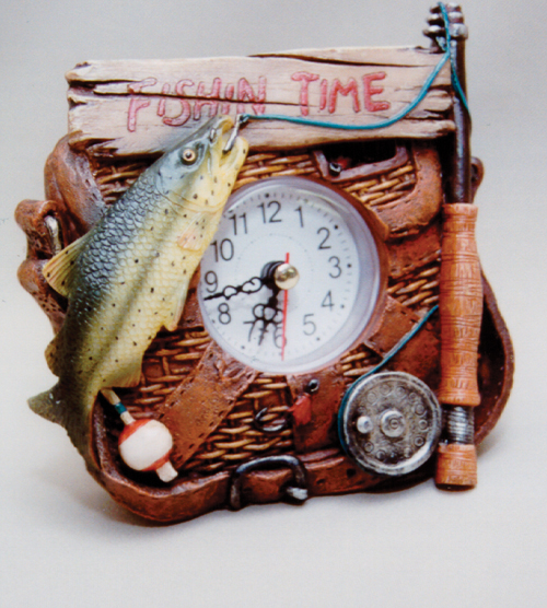 X11982 Fishin Time Clock