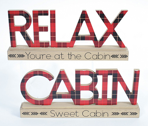 11119 Cabin Table Signs