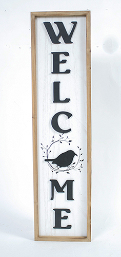 21140 Wood Welcome Sign