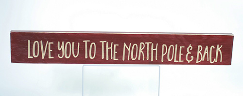 10479 Wood North Pole Sign