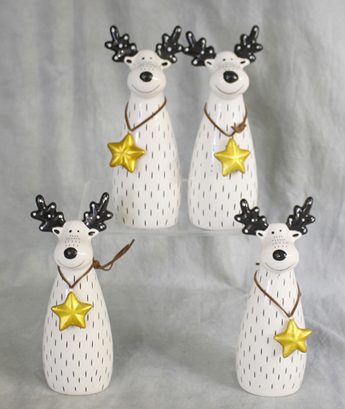 C22343 Ceramic Reindeer Figures