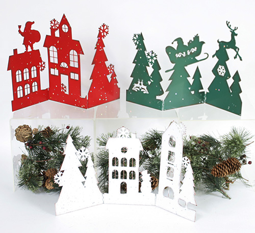 C24616 Mtl Xmas House Decor