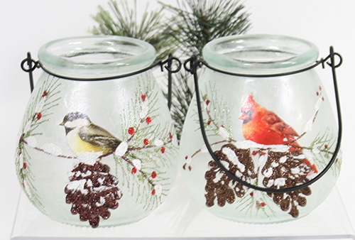 C25150 Glass Jar Candle Holders